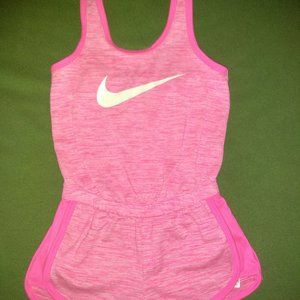 Nike pink sleeveless DRIFIT romper